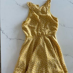 Beautees girls mustard yellow dress